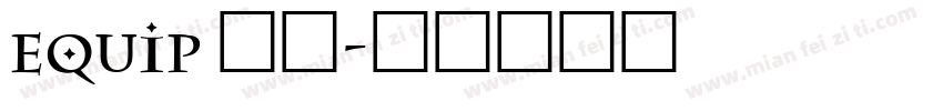 equip 字体字体转换